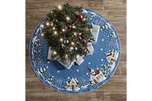 Bucilla 89076E Christmas Village Tree Skirt Felt Applique Kit