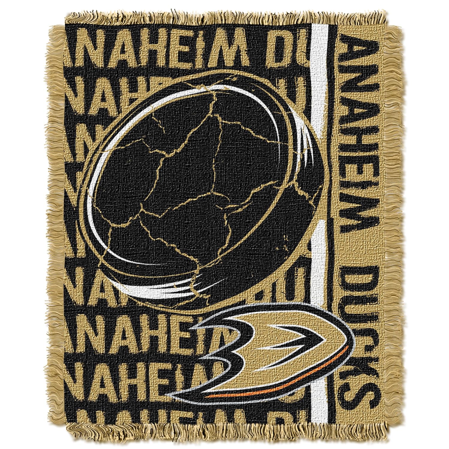 Officially Licensed NHL "Double Play" Jacquard Throw Blanket, 48" x 60"