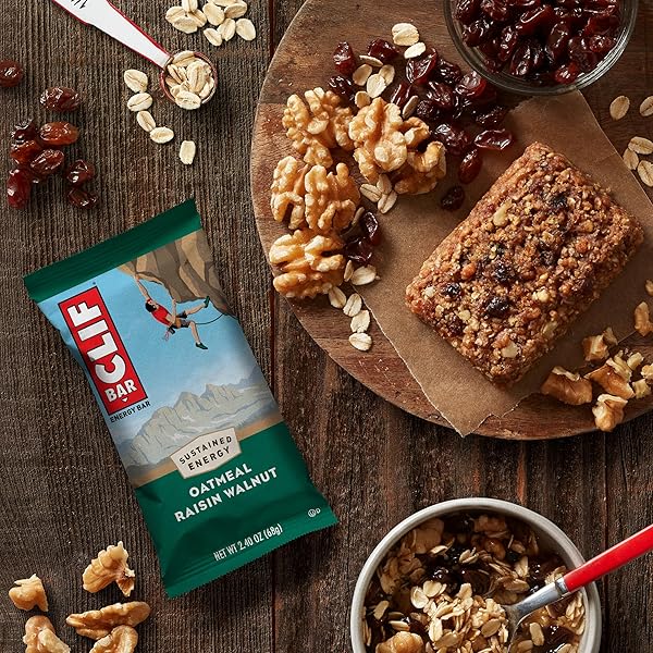 CLIF BAR – OATMEAL RAISIN WALNUT – MADE WITH ORGANIC OATS – ENERGY BARS – NON-GMO – PLANT BASED PROTEIN BARS (10 PACK)