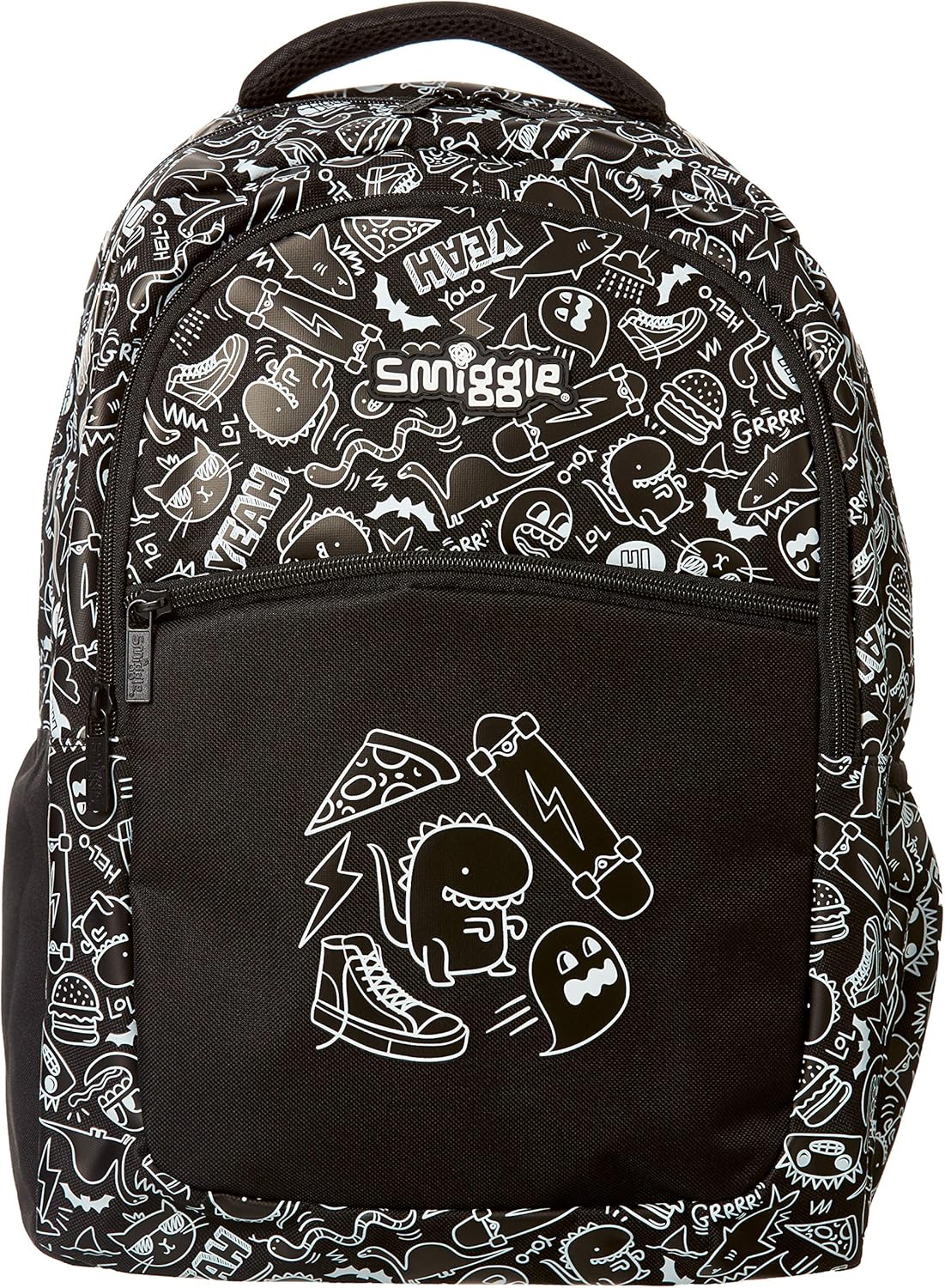 Smiggle Neat Kids School Backpack for Boys & Girls with 3 Zipped