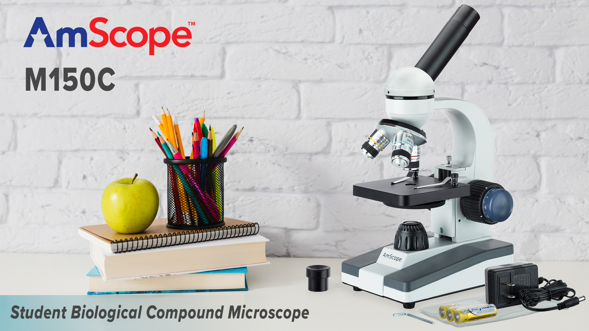 6 AmScope+M150C+I+40X+1000X+Biological+Microscope