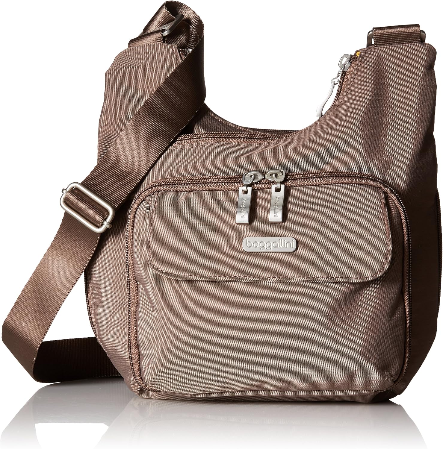 Baggallini Criss Cross Crossbody Travel Bag, Portobello, One Size