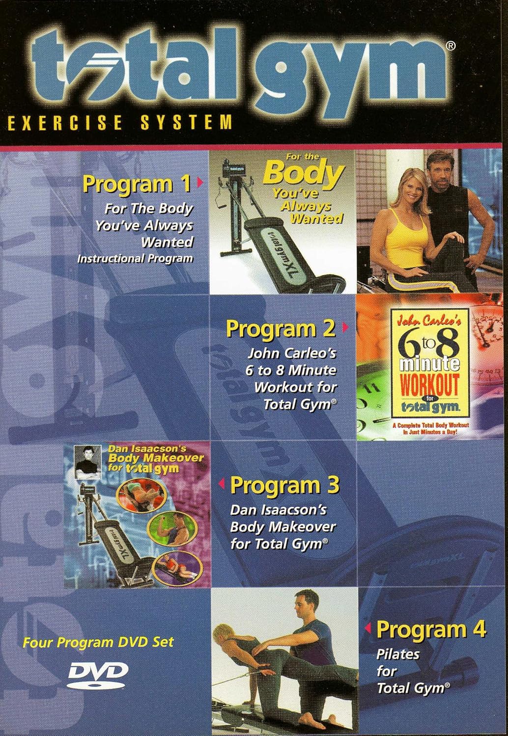 Total Gym 4 Part DVD For the Body You�ve