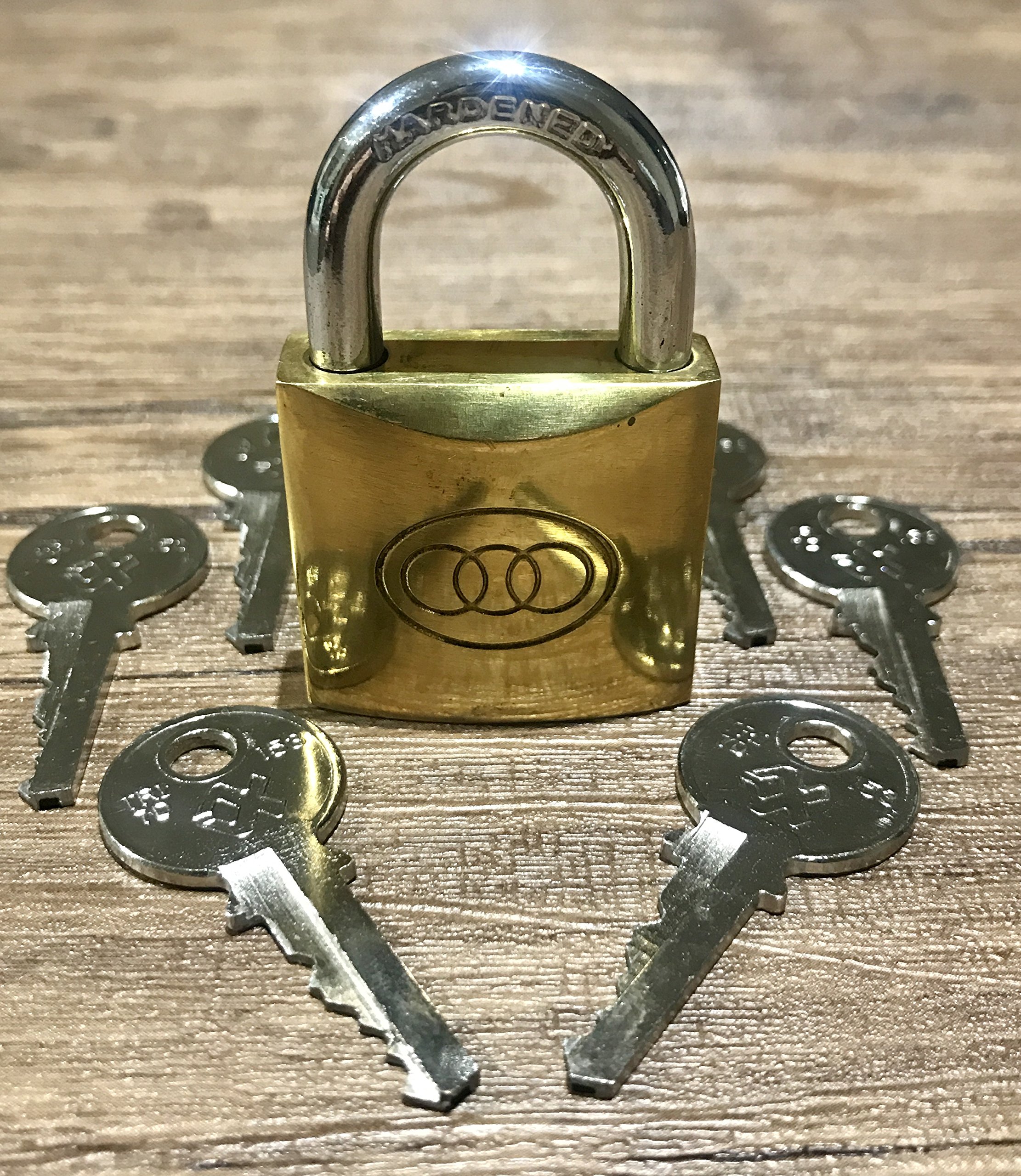 Deluxe Magic ESP Lock/Mental Magic/Correct Key [Brass Padlock] Close UP Magic Trick