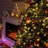 The Christmas Workshop 300 Warm White LED Christmas Lights 29.9m Battery view 2