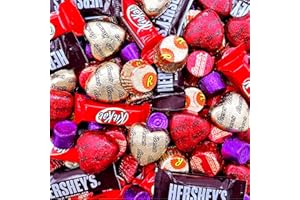 CRAZYOUTLET Valentine's Day Chocolate Candy Assortment HERSHEY'S Bars, KITKAT, ROLO, Bulk 3 Pounds (About 160 Count)