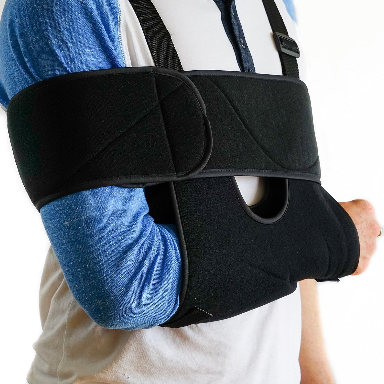 FlexGuard Arm Sling Shoulder Immobilizer ? Fully Adjustable ? Extra