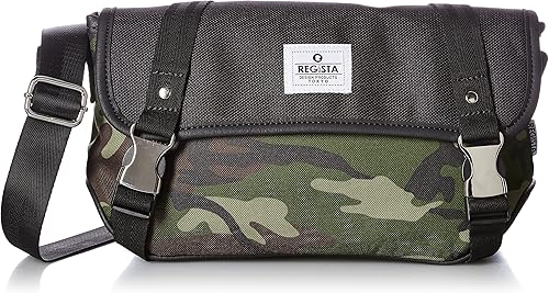 Amazon レジスタ ショルダーバッグ ボディバッグ 隠しポケット付き メンズ レディース 男女兼用 キレイめ フラップトップ ワンショルダー 黒 迷彩 3カラー カモ ボディバッグ ワンショルダー