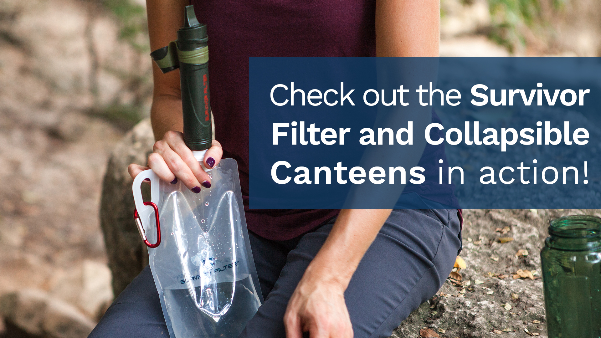 Survivor Filter Personal Water Purifier Survival Straw Lightweight