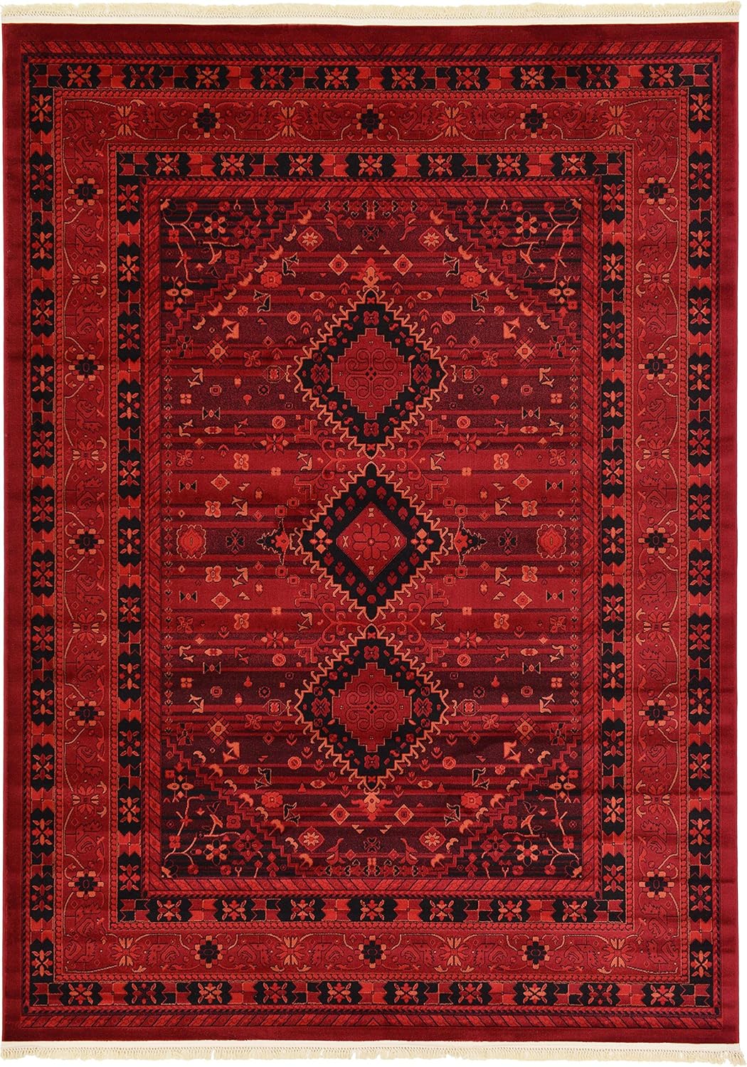 Unique Loom Tekke Collection Tribal Traditional Torkaman Red Area Rug (8' 0 x 11' 0) Amazon.de