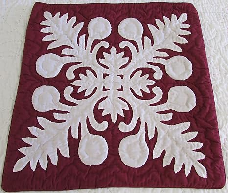Amazon Com 2 Hawaiian Quilt Throw Pillow Cover 18x18 100 Hand