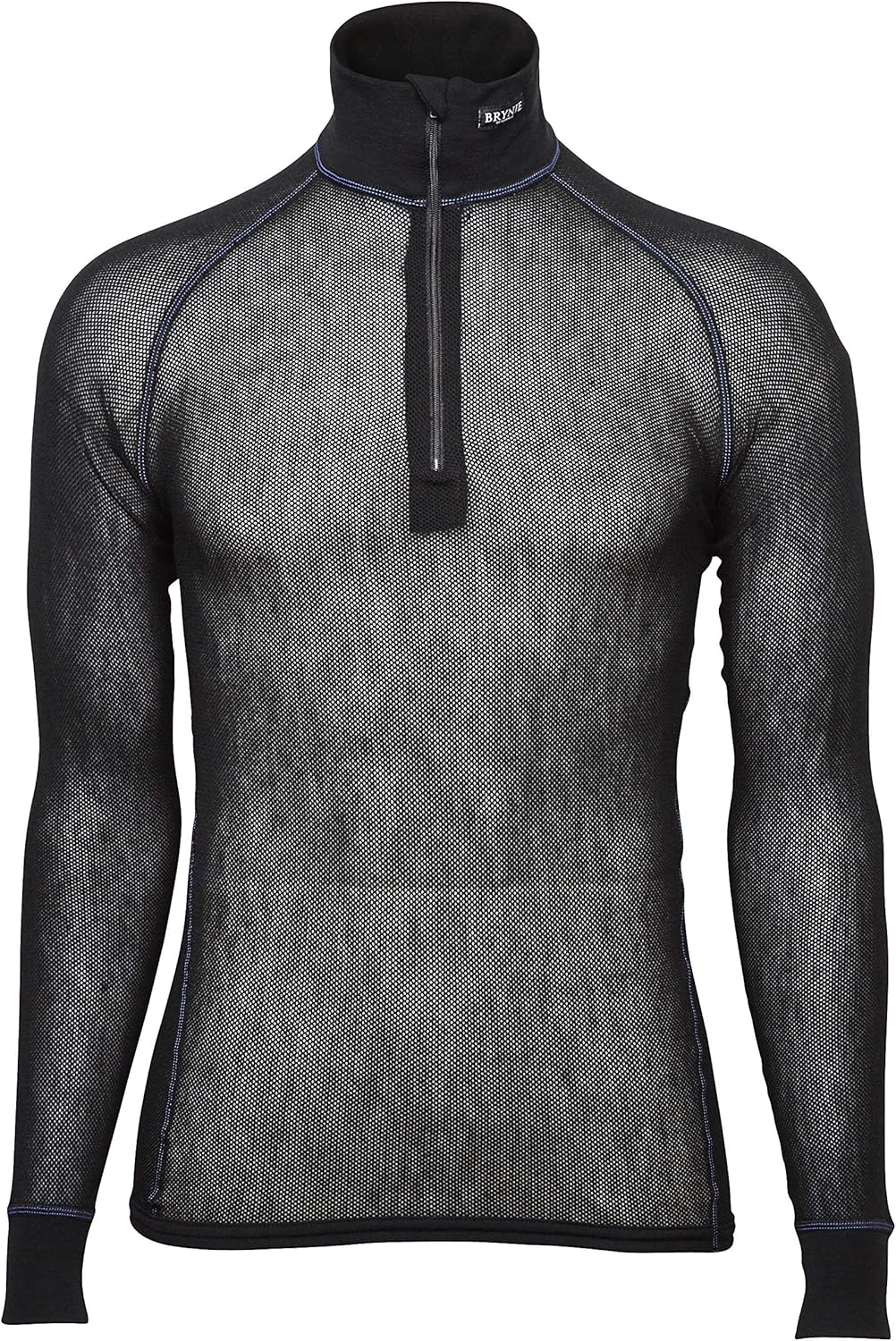 Amazon.com: Brynje Unisex Merino Wool Thermo Light Zip Polo 3/4 Neck Base Layer: Clothing