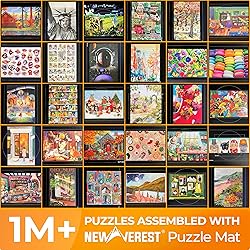 Newverest Jigsaw Puzzle Mat Roll Up, Saver Pad