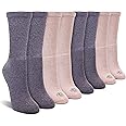 Doctor's Choice womens Crew Socks, Shoe Size 4-10, Sock Size 9-11