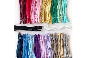 Adjustable Elastic Ear Loops for Sewing Face Masks 5mm Width x 10cm Folded Length (Assorted (20 Colors), 200 pcs)