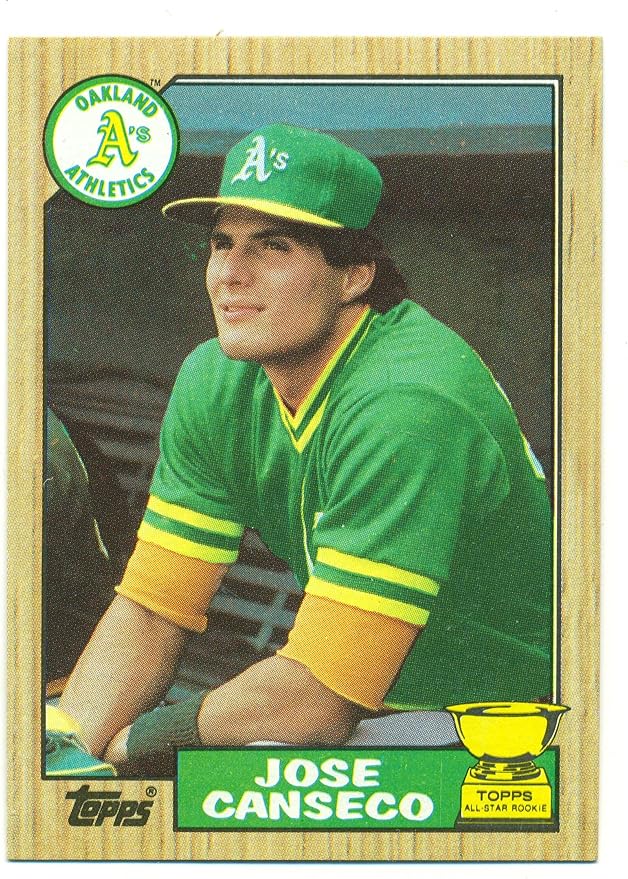 Lot of 5 1987 Topps Jose Canseco AllStar Rookie 620 Oakland A's