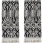 SKL Home Nador Hand Towel, 2-Pack, Black