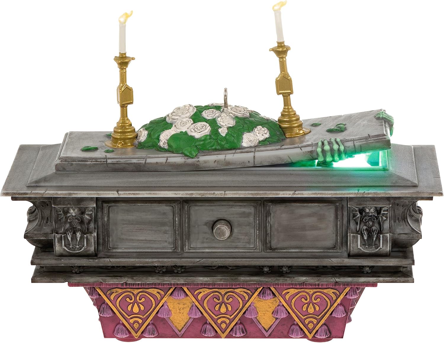 Ornaments - Hallmark Keepsake Christmas Ornament 2023, Disney The Haunted Mansion Collection The Coffin in The Conservatory with Light and Sound, Gifts for Disney Fans