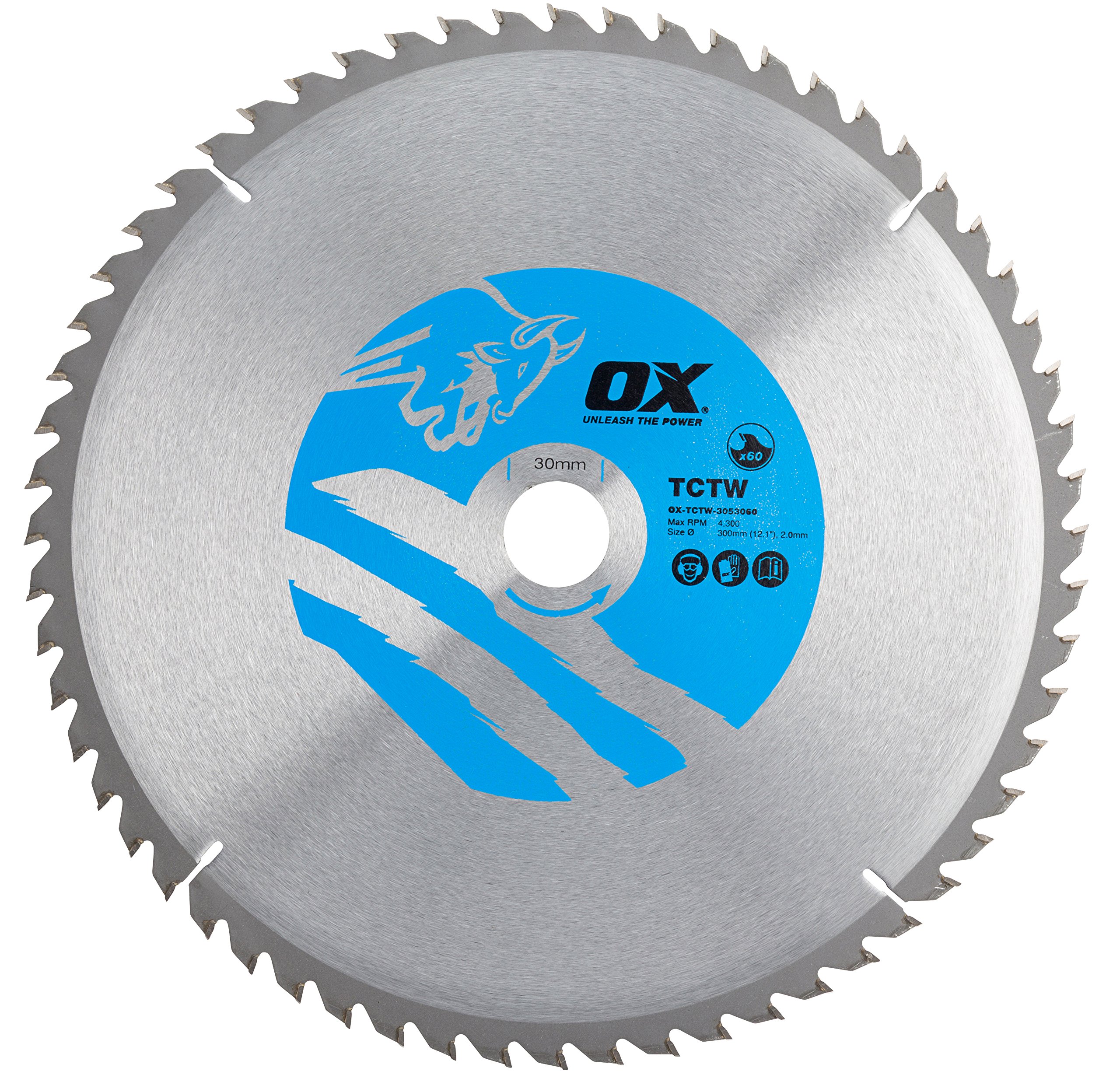 OX Wood Cutting Circular Saw Blade 305/30mm, 60 Teeth ATB