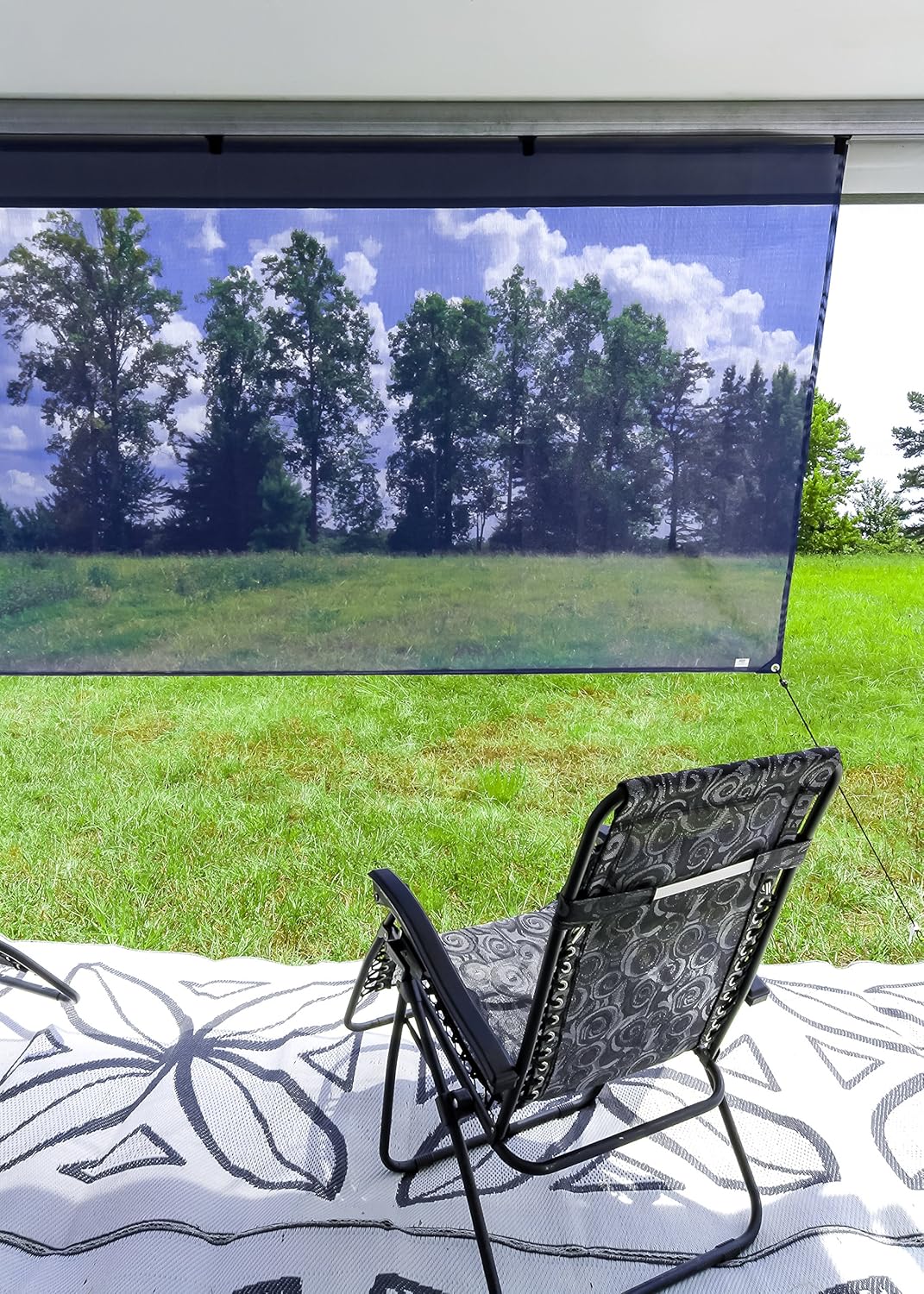 Amazoncom Camco 51456 Blue 54 X 180 RV Awning Shade Automotive