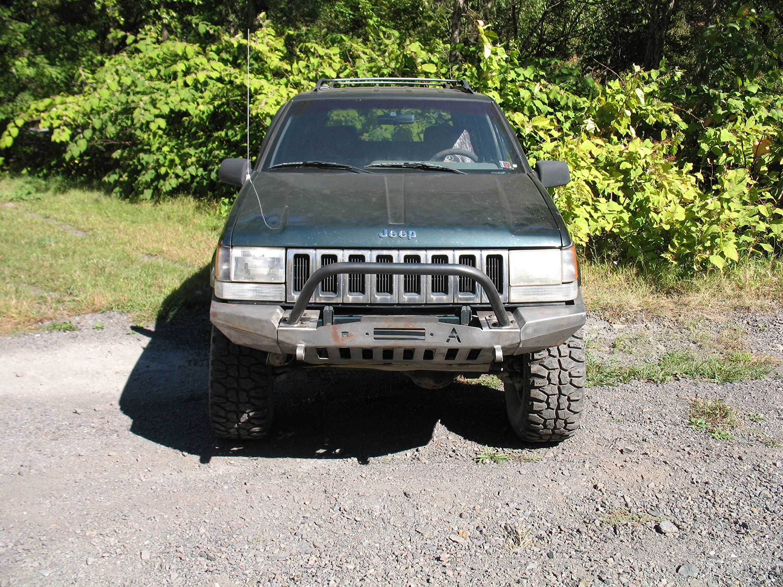 Elite Modular Plain Front Winch Bumper with Bullbar for 9398 Jeep