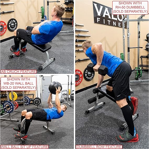 Amazon Com Valor Fitness De 4 Sit Up Bench And Ab Crunch Board