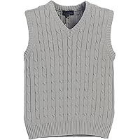Amazon.com: JSTEX Boys Sweater Vest 100% Cotton Kids Uniform