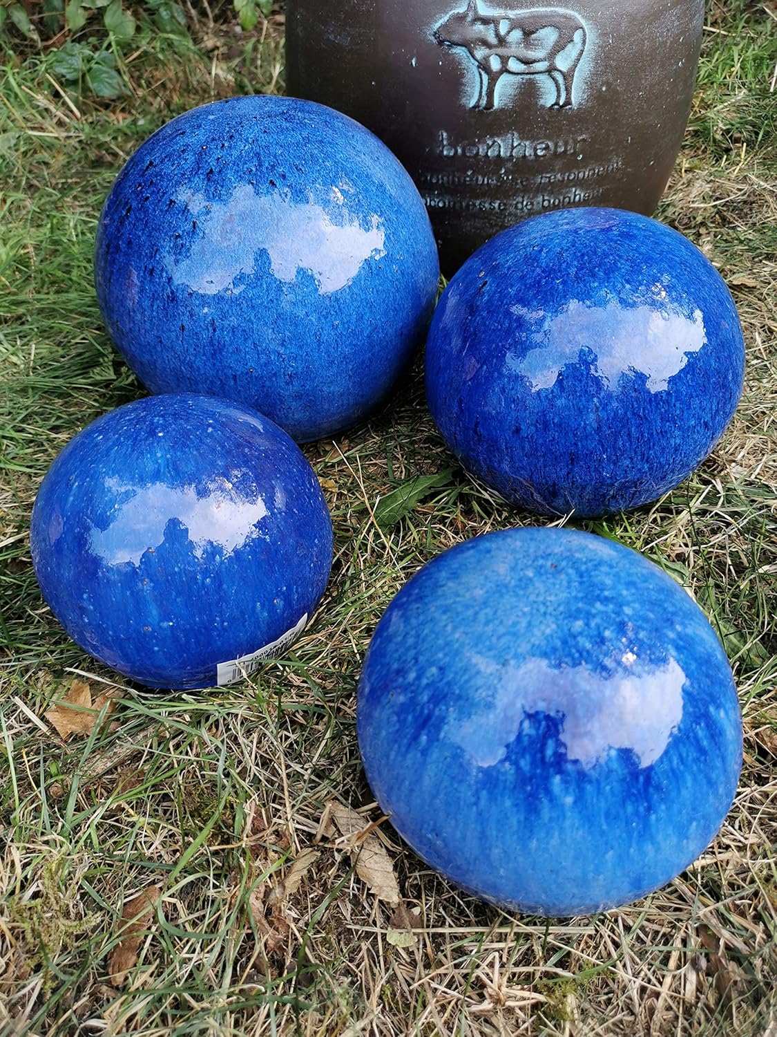 Ceramic Garden Balls : Green Glazed Decorative Garden Ball National