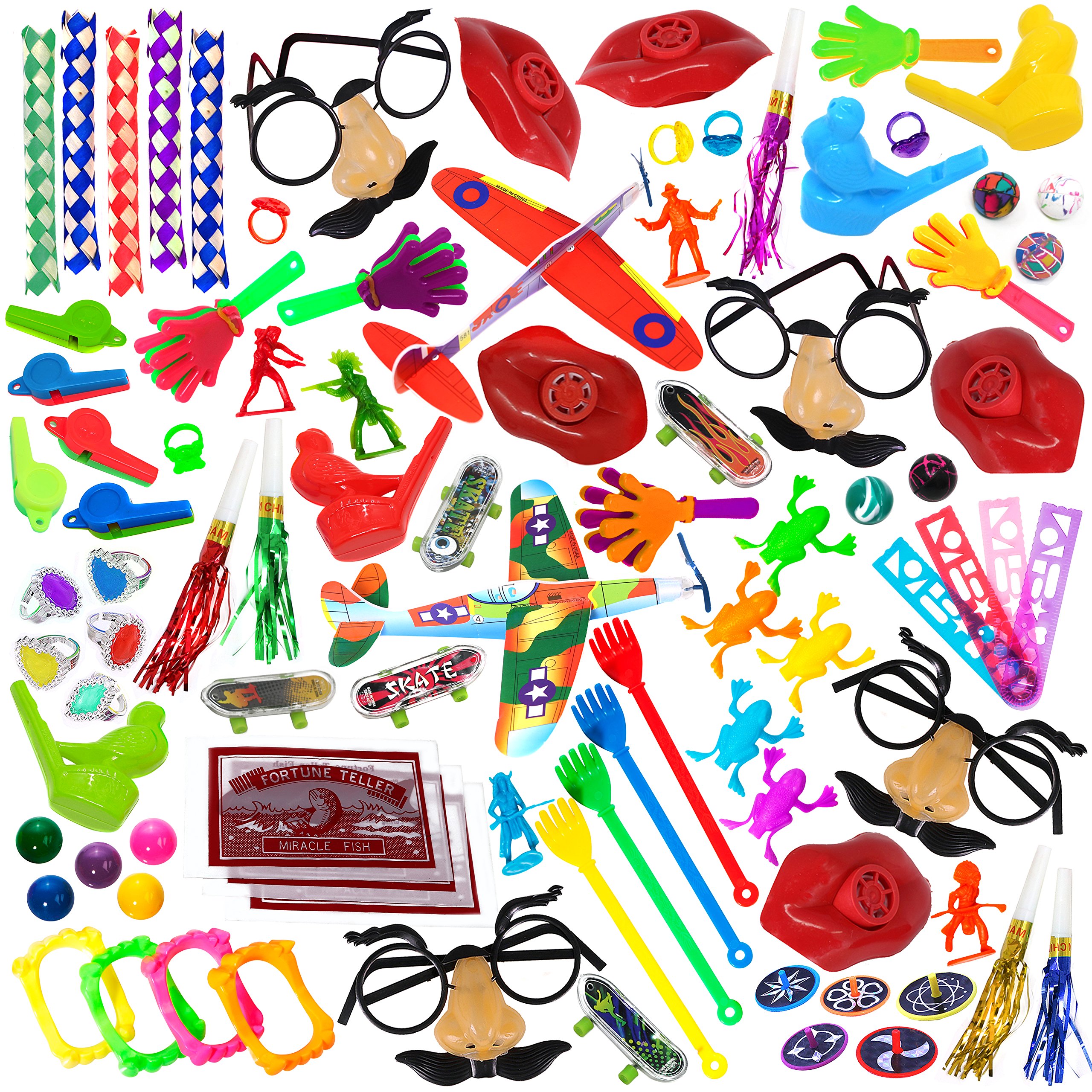 Smart Novalty Party Favors for Kids 100 Pack Toy Assortment