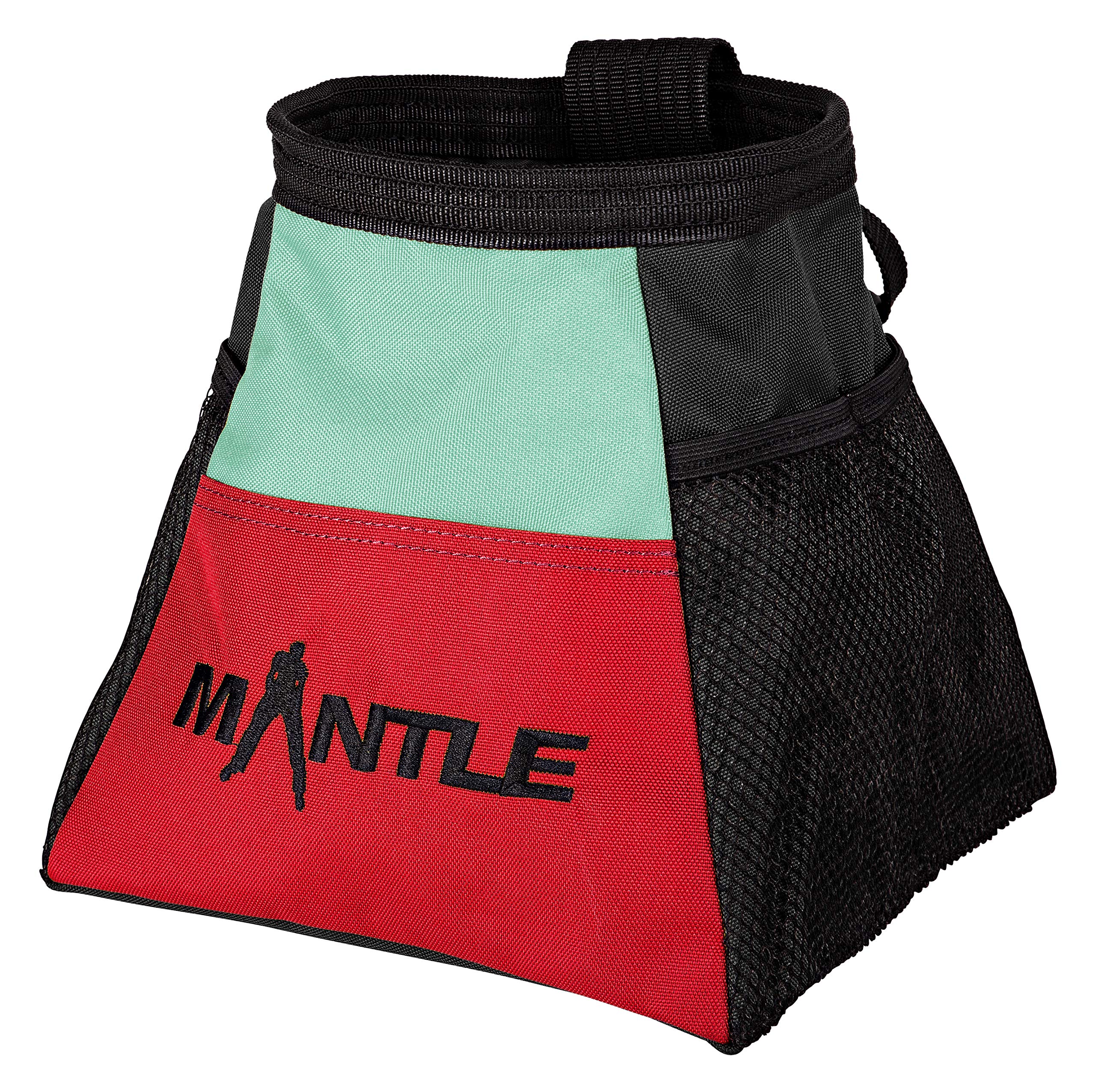 MANTLE climbing equipment Atletico Boulderbag Mint/Red for Bouldering Climbing Gymnastics