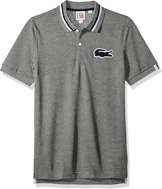 lacoste polo white crocodile