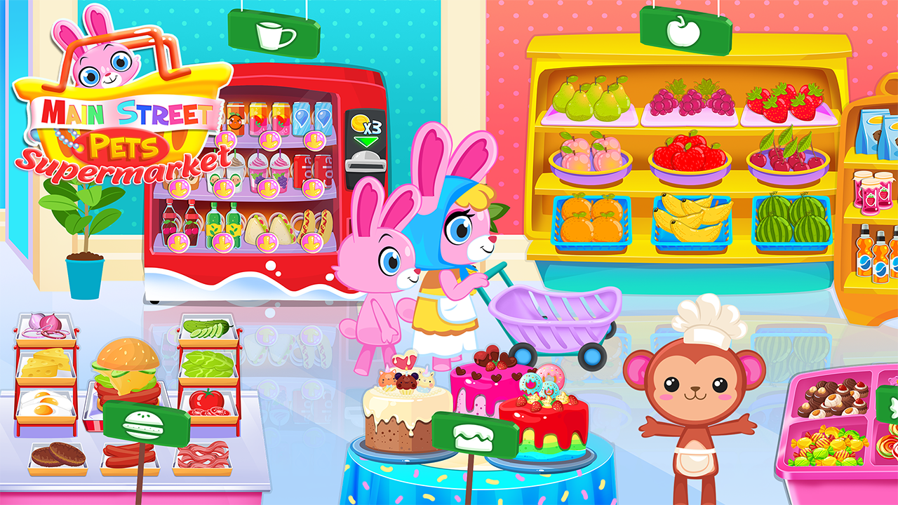Main Street Pets Supermarket Games & Grocery Store Shopping