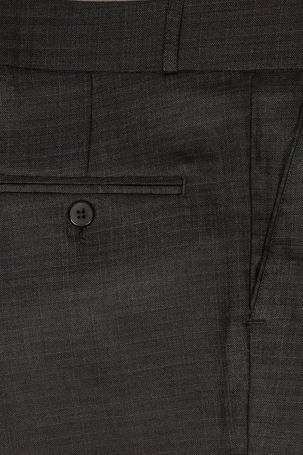 mchenry men's regular fit checkered formal trousers