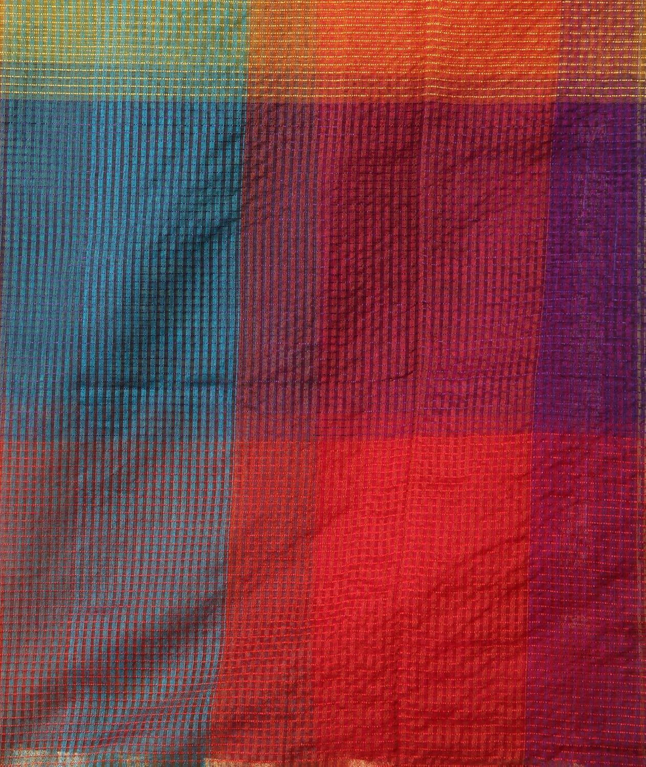 dupatta bazaar women's silk dupatta (db0943_free size_multi colour)