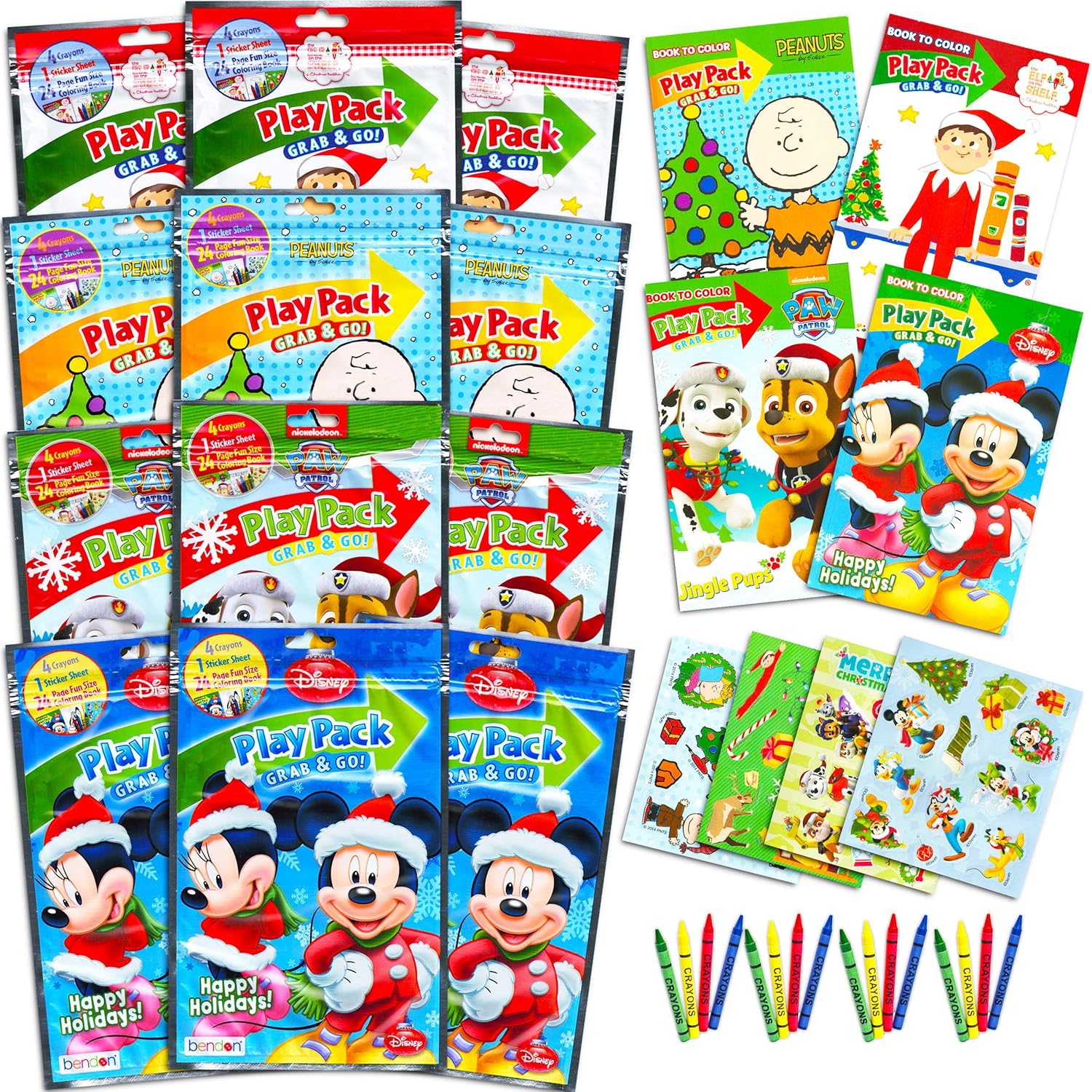 Download Party Favors Christmas Coloring Book And Crayon Set For Kids Party Favors With 12 Coloring Books And 48 Crayons For Christmas Goody Bag Stuffers For Kids Stocking Stuffers Holiday Party Gift Rewards