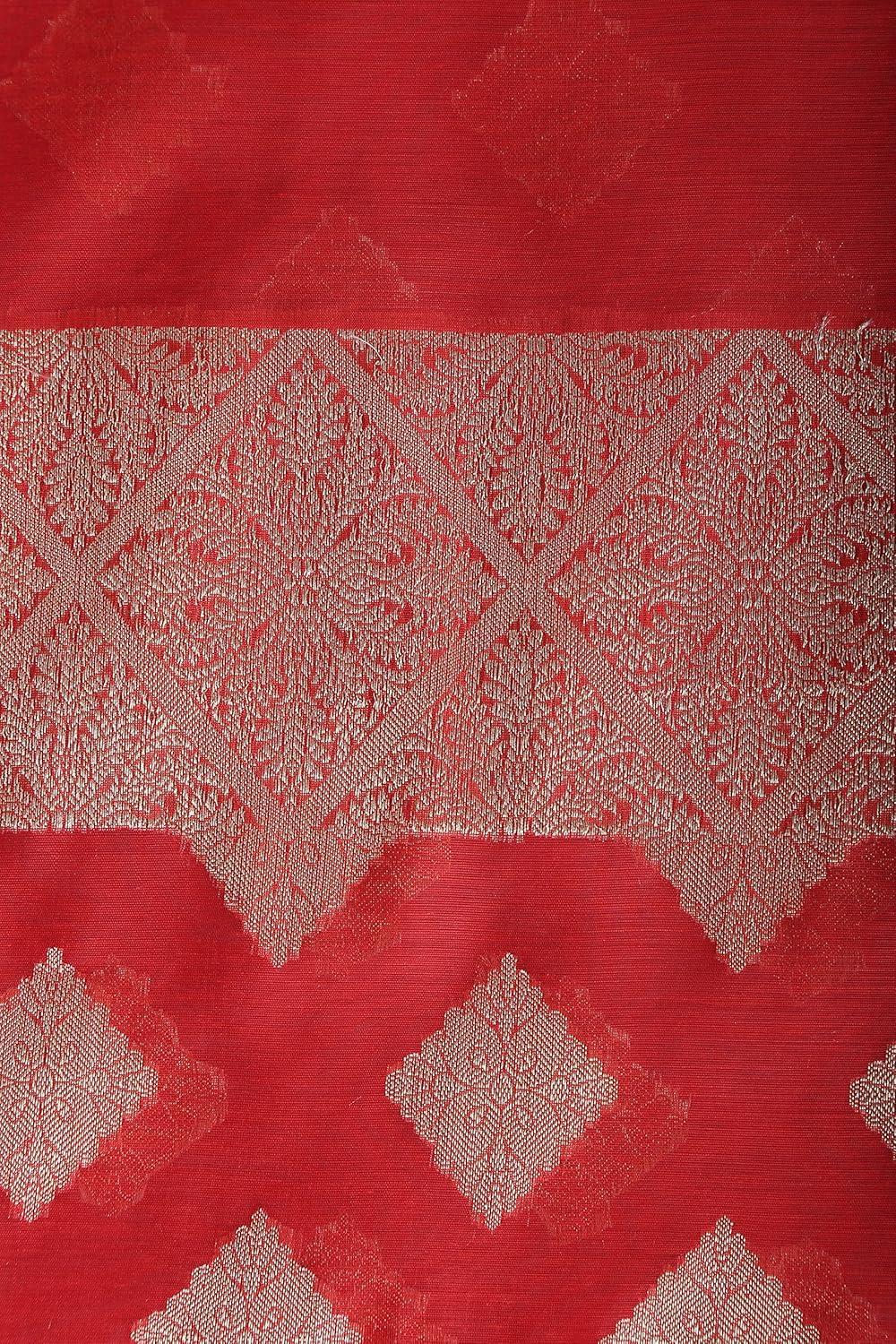 angelfab women's banarasi silk chanderi dupatta (dup10, red, free size)