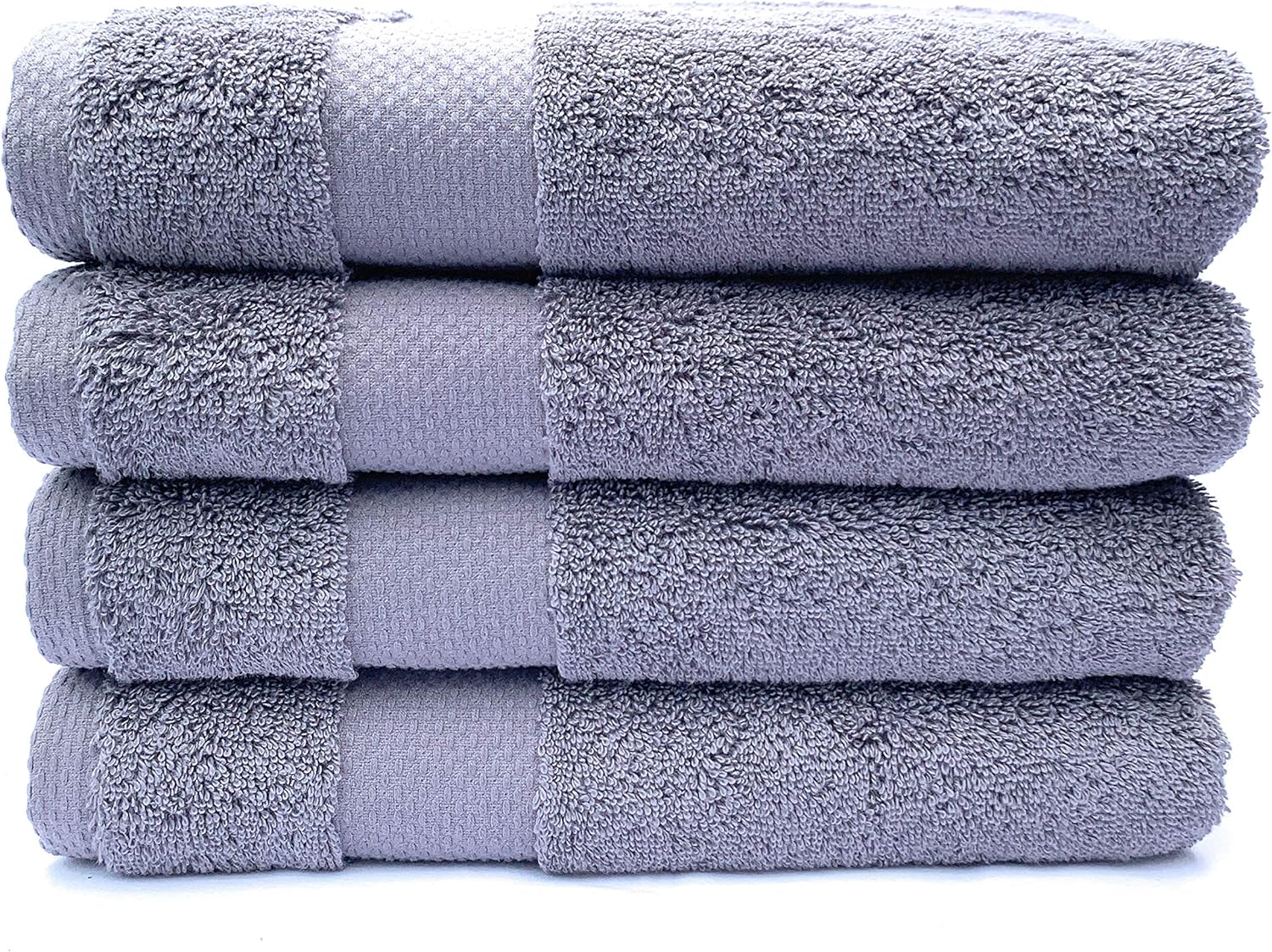 Myra Collection Quality Turkish Towels - 100% Turkish Cotton, Ultra-Soft, Fluffy, Absorbent, Durable, Eco-Friendly, Luxurious - Machine Washable (4 pcs Hand Towel Set, Charcoal): Home & Kitchen