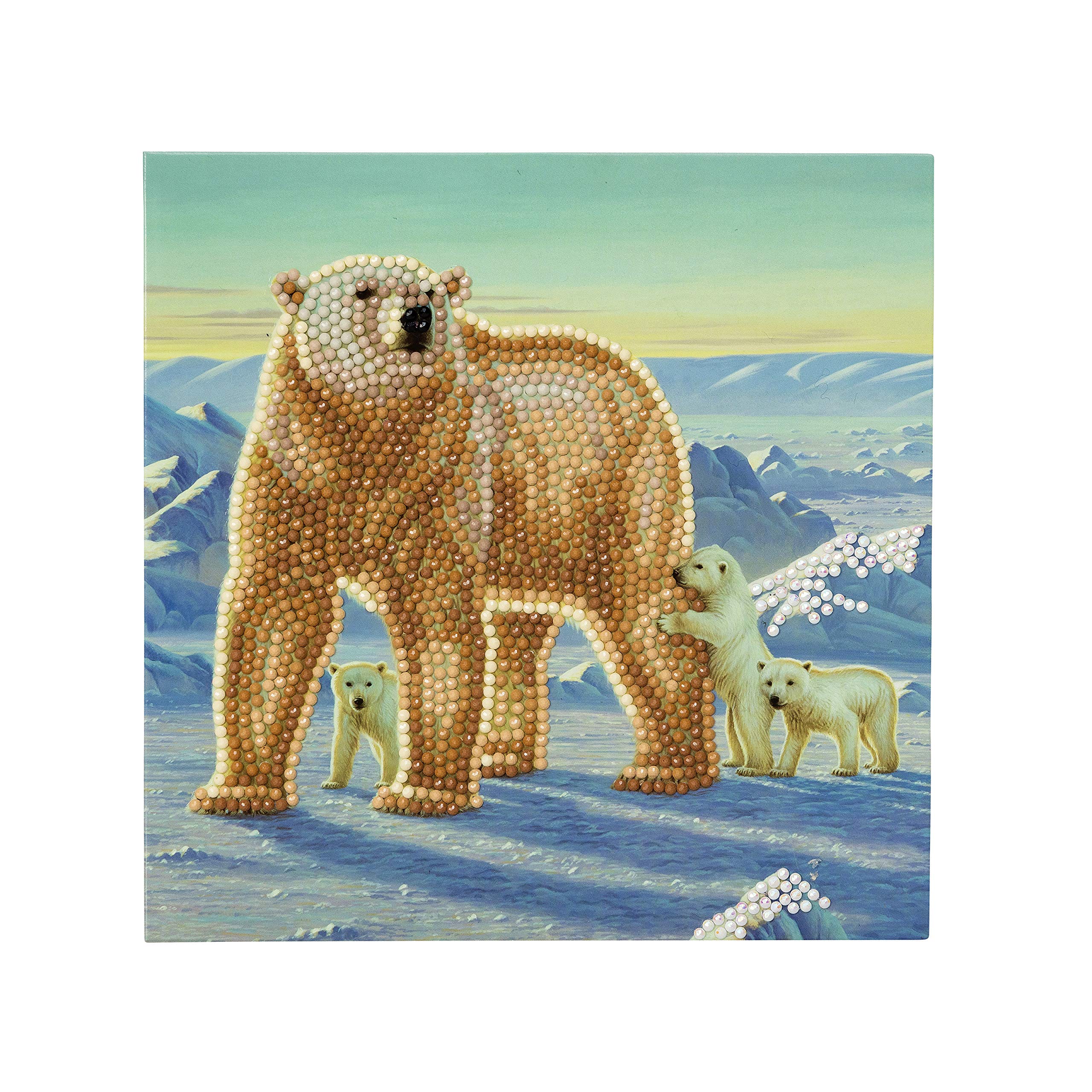 CRYSTAL ART Polar Family Card Kit 18x18cm