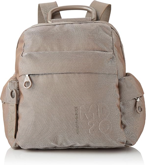 Mandarina Duck Md20, Zaino Donna, Beige/Taupe, 10x21x28.5 cm (B x H x T