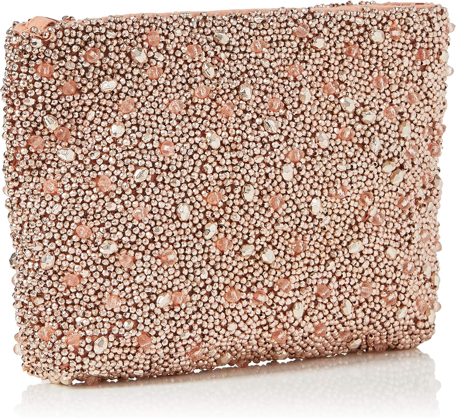 rose gold beaded bag