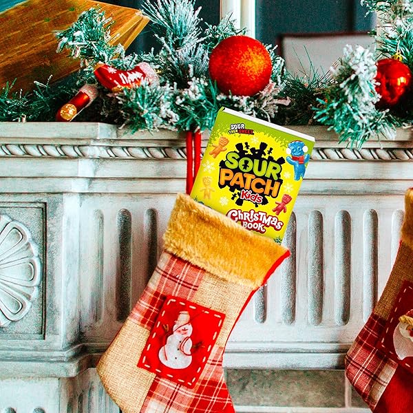 SOUR PATCH KIDS SOFT & CHEWY CANDY, CHRISTMAS STORYBOOK, STOCKING STUFFER, 3.4 OZ
