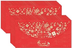 NATZERAT Christmas Money or Gift Card Holders Pack of 18,Christmas Cash Envelopes holiday money envelopes for Christmas/Birthday/Holiday/Party/Spring Festival, etc. (Red, 7.1 × 3.5 inches) ﻿ ﻿