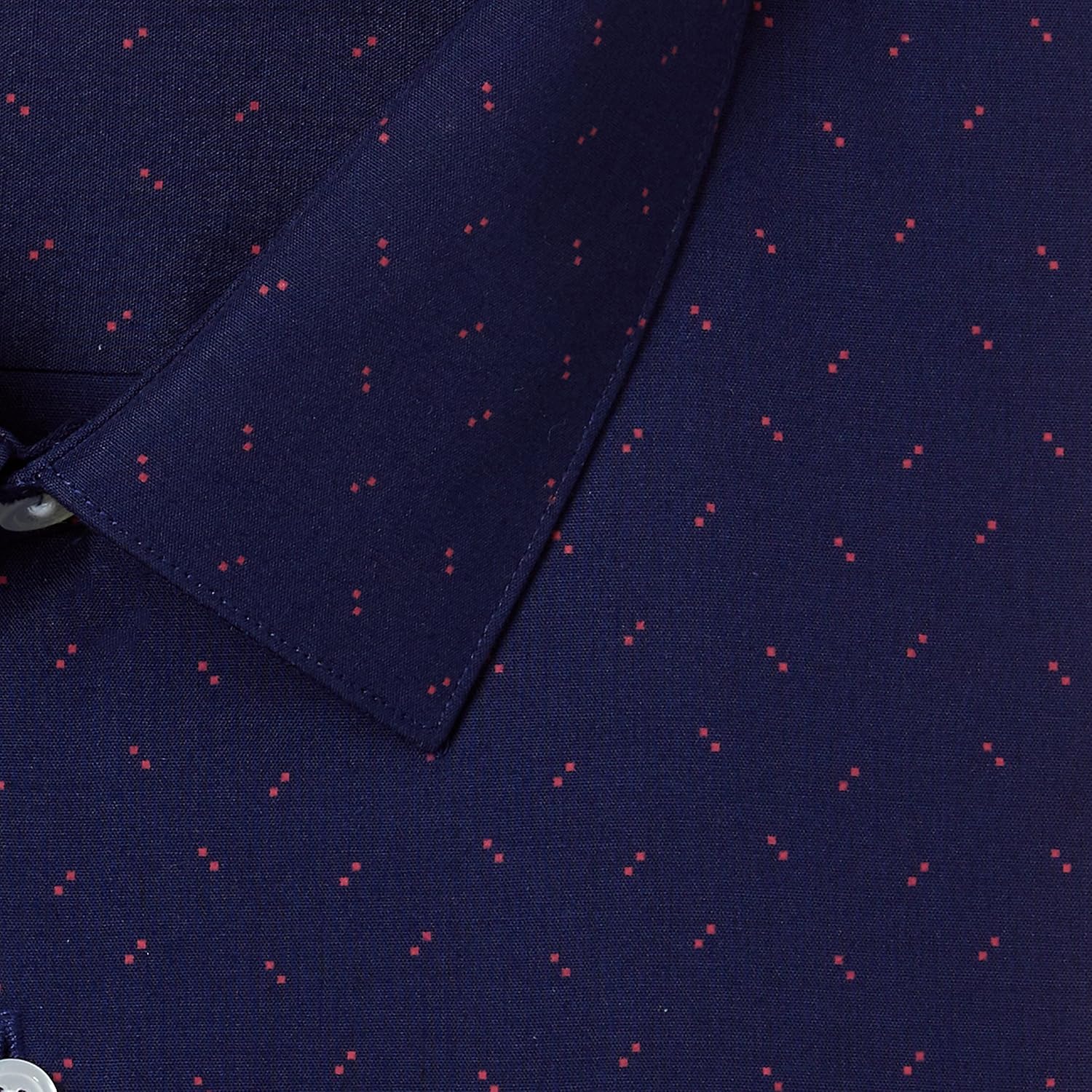 peter england men's printed slim fit formal shirt