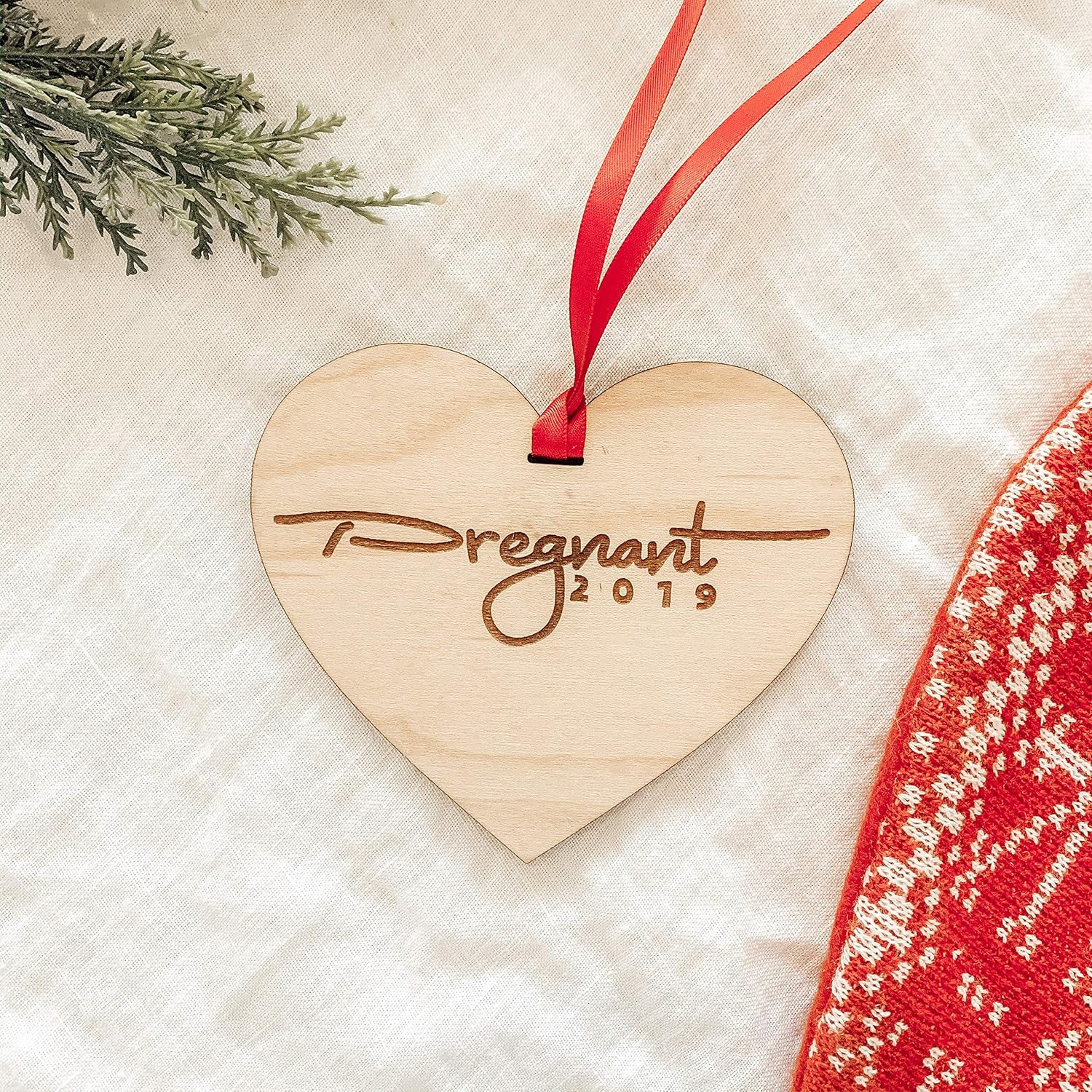 pregnancy announcement ornament