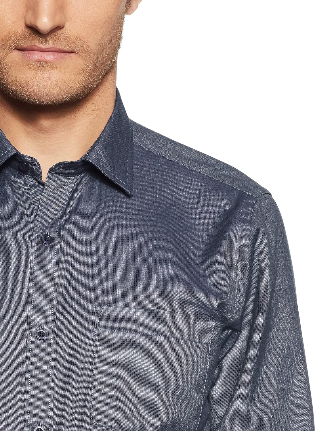 diverse men's solid regular fit formal shirt