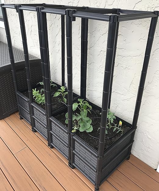 City Farmer USA Torre Maceta con Ruedas para Tomates, pepinos ...