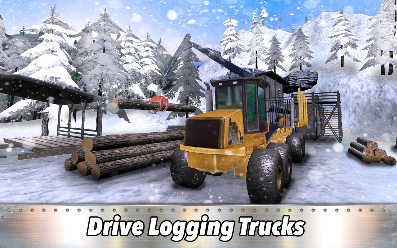 Logging Truck: Sawmill Off-Road Trucks Driving Simulator - Winter Cargo Transport Simulator - Thumbnail 2