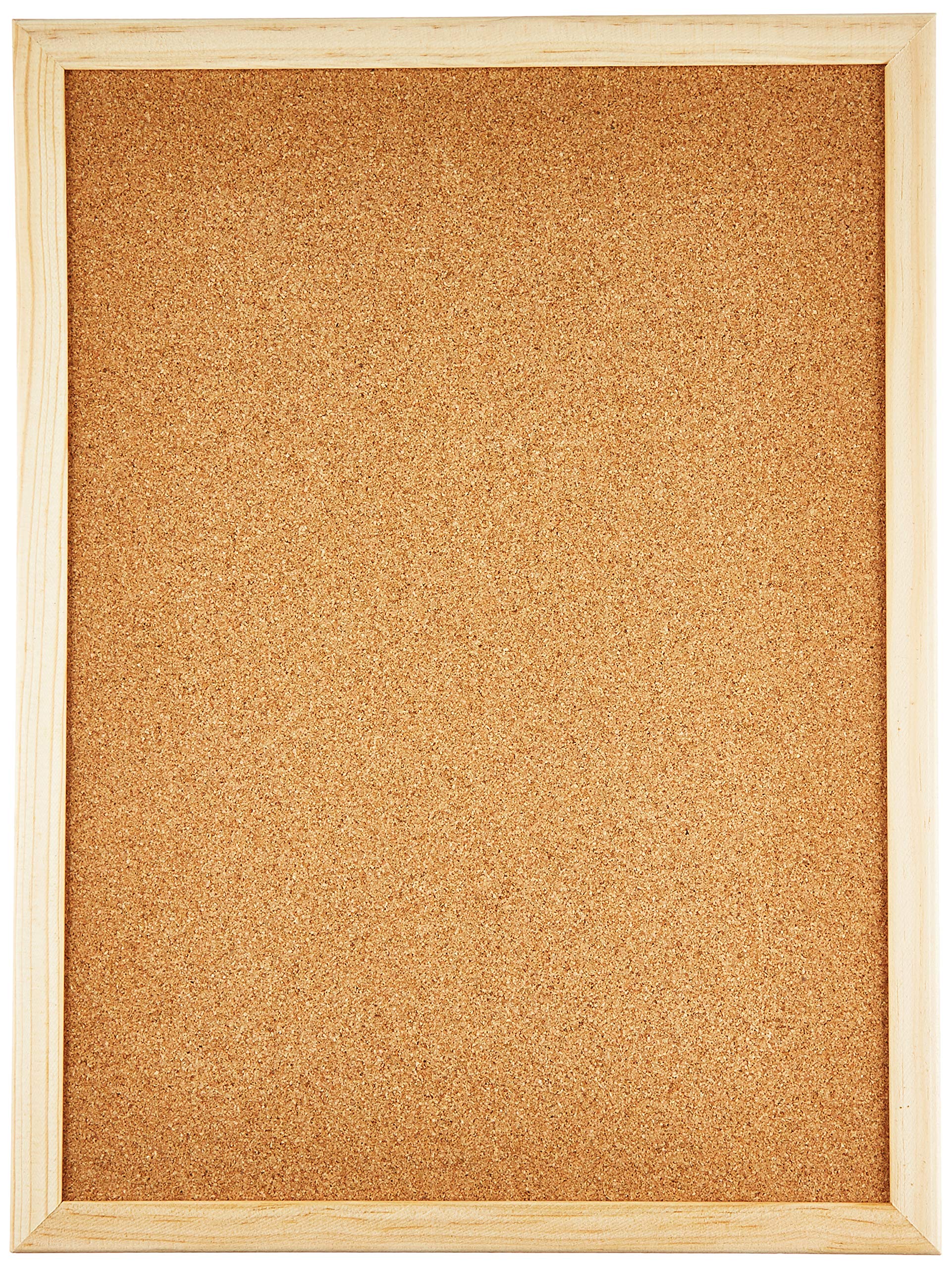 Alevar Cork Board 40 x 30 cm, Cork Panel, Notice Board with Pins and Wooden Frame
