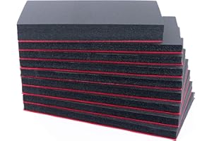 CVPKG Original Version - Pelican 0450 Solid Black Foam, with Red Shadow Foam, for Tool Control