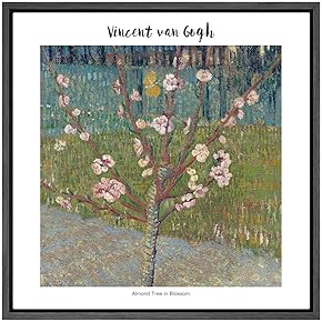 SIGNWIN Framed Canvas Wall Art Almond Tree in...